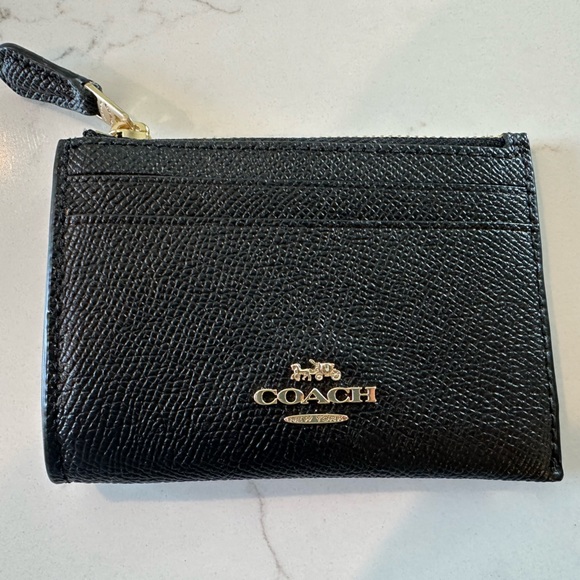 Black Coach Card Case - Picture 1 of 3